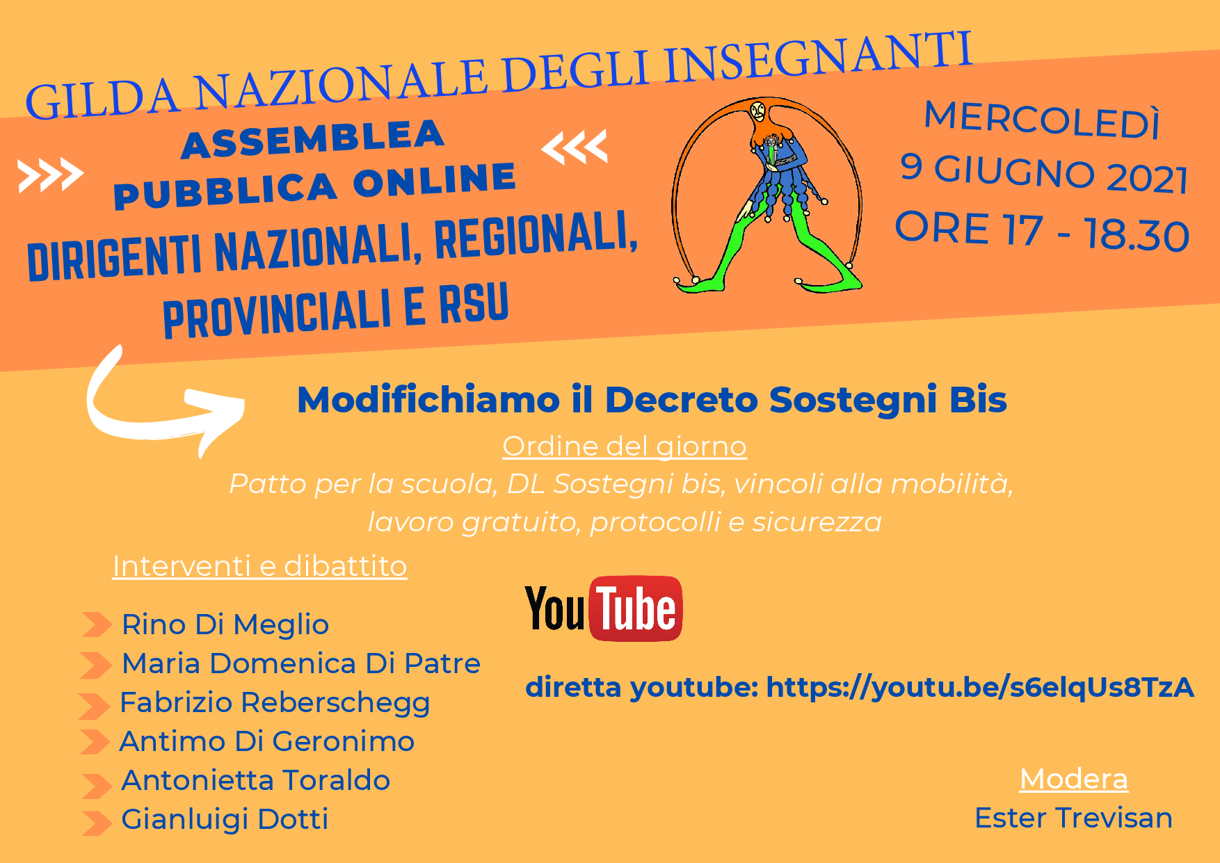 assemblea sindacale nazionale gilda fuori orario di servizio mercoledi 09 giugno 2021 istituto comprensivo di rogliano